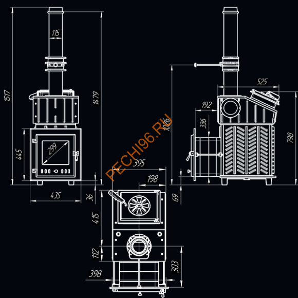 Печь банная Гефест GFS ЗК 18 (М) Печь банная Гефест GFS ЗК 18 (М)