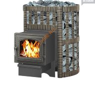 Чугунная печь для бани Везувий Легенда Ковка 12 (260)