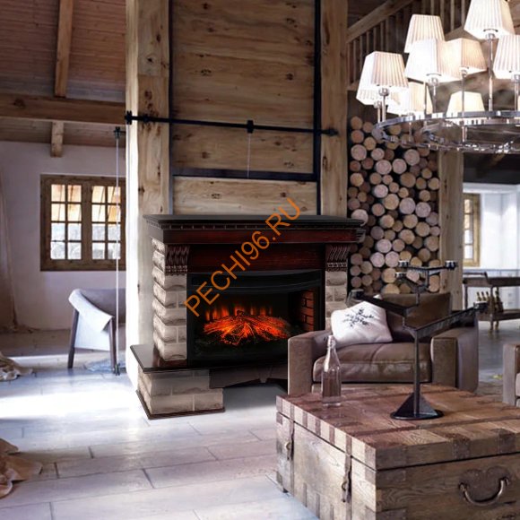 Электрокамин RealFlame Kansas 33 AO с очагом FireSpace 33W S IR