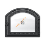 Дверка ВЕЗУВИЙ 217 с термометром (Антрацит)