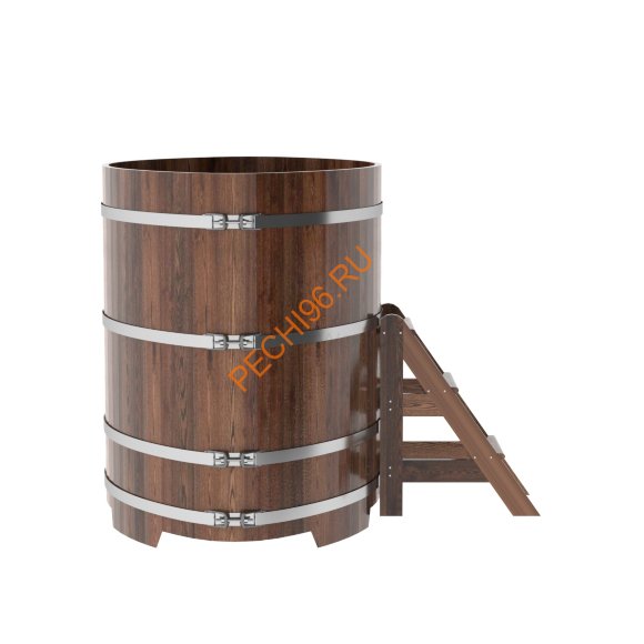 Купель для бани BentWood овальная из морёной лиственницы Премиум, 1,12х1,83 м