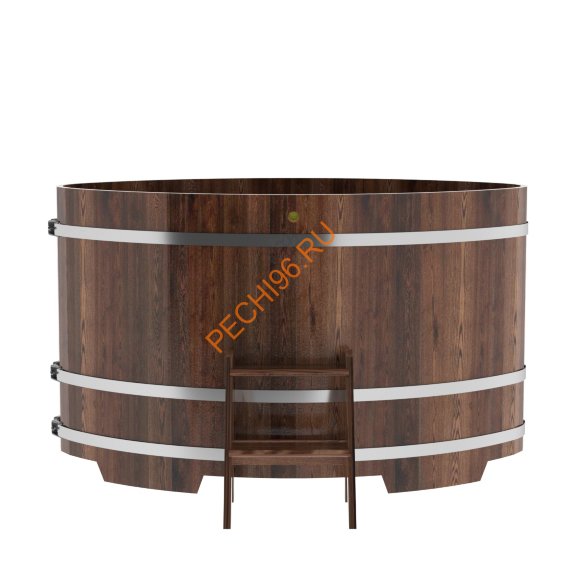 Купель для бани BentWood овальная из морёной лиственницы Премиум, 1,12х1,83 м