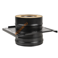 Площадка монтажная Везувий BLACK (AISI 430/0,8мм) d 200/300 мм, 400/400мм