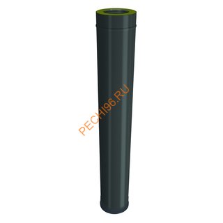 Труба ВУЛКАН VBR D115/215 мм, L1000 мм, нерж 0.5, черная
