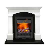 Электрокамин Dimplex Langford с очагом Danville Black FB2 белый с черным