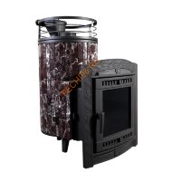 Печь банная Атмосфера L Россо Леванто ламель+сетка, с тоннелем