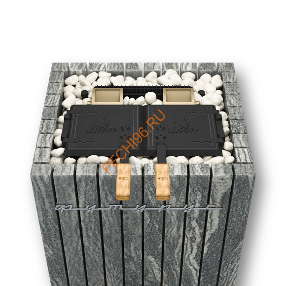 Электрическая паротермальная печь ФутуРус 2.0 10 кВт, серпентинит Бархат