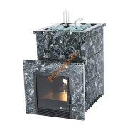 Печь банная ИзиСтим Анапа в кожухе из пироксенита с открытым верхом