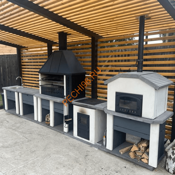 Русская печь Крестьянка Сканди