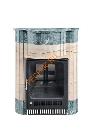  Портал для банной печи Ферингер Мини, Оптима, Квадра ПС Окаменевшее дерево перенесённый рисунок+Змеевик