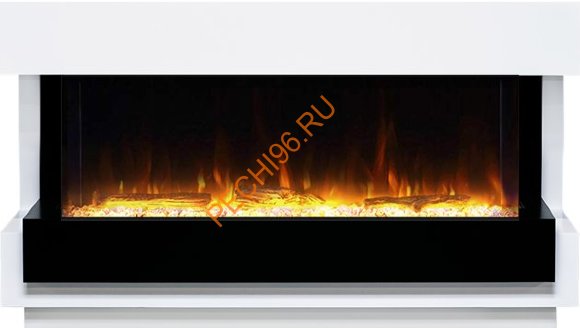 Электрокамин Royal Flame Cube 36 белый с черным с очагом Astra 50 RF