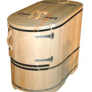 Фитобочка ExpertSaun кедровая полулежачая Люкс