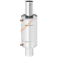 Теплообменник на трубе Везувий 12л, D120 (AISI 439)