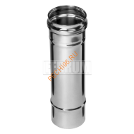 Дымоход Феррум, нержавейка AISI 430-0,5 мм d 115 мм L=0,25м