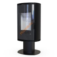 Печь-камин DEFRO HOME ORBIS TOP, 9кВт черная сталь