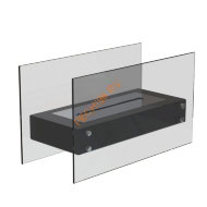 Биокамин Glowing G380, тонированное стекло