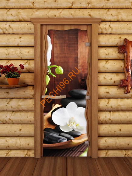 Дверь стеклянная ALDO КРУИЗ «Спа» коробка бук