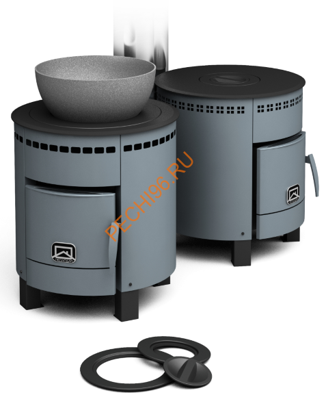 Печь отопительная Теплодар Печурка с набором чугунных колец
