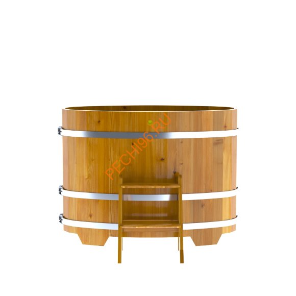 Купель для бани BentWood овальная из лиственницы Рустик, 0,69х1,31 м
