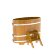 Купель для бани BentWood овальная из лиственницы Рустик, 0,69х1,31 м