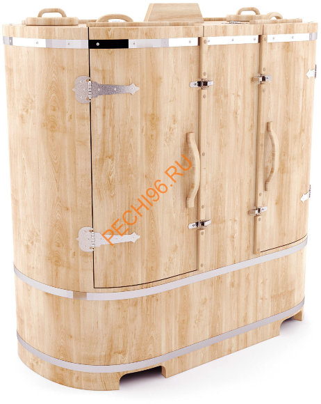 Фитобочка ExpertSaun кедровая овальная двухместная