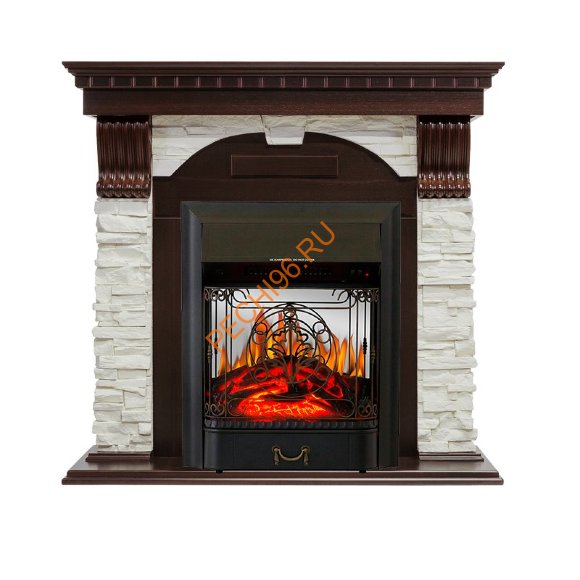 Электрокамин Royal Flame Dublin Темный дуб с очагом Majestic FX M