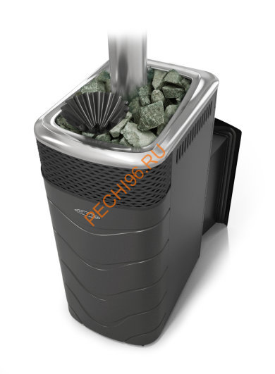 Печь банная ТМФ Гейзер XXL 2017 Inox Витра ЗК антрацит