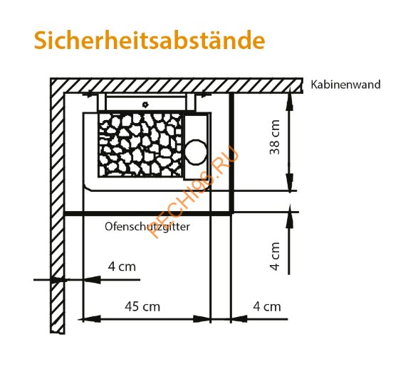 Электрическая печь EOS Bi-O Thermat 6 кВт антрацит