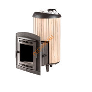 Печь банная Атмосфера XL ПРО ламели Окаменевшее дерево наборные