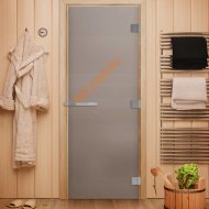 Дверь стеклянная DoorWood Эталон, 2000х800 мм, стекло сатин 10 мм