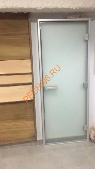 Дверь в хамам стеклянная Арта Элит Бронза, коробка алюминий