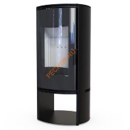 Печь-камин DEFRO HOME ORBIS LOG, 9кВт черная сталь