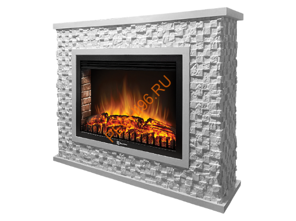 Электрокамин Electrolux EFP/P-3020LS с порталом Firelight Quadro 30, песчаник белый