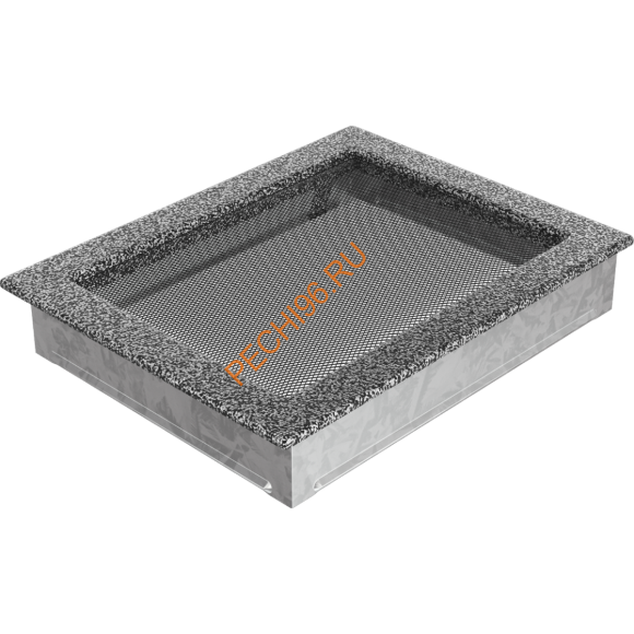 Вентиляционная решетка Kratki 22/30CS 220х300 мм черная/серебро Вентиляционная решетка Kratki 22/30CS 220х300 мм черная/серебро