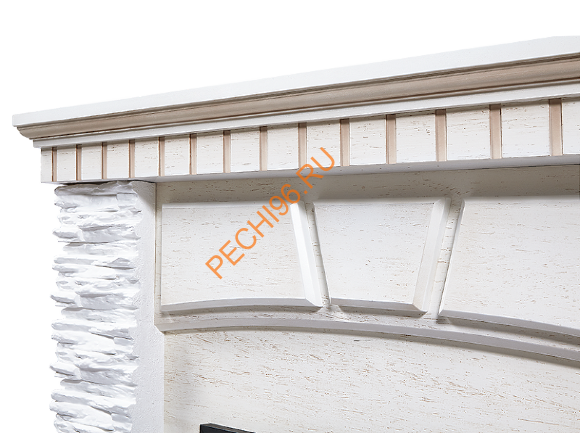 Электрокамин Electrolux Classic EFP/P-1020LS с порталом Firelight Porto Classic, сланец белый, беленый дуб