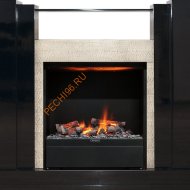 Электрокамин Dimplex Rockwell с очагом Albany черный лак, слоновая кость