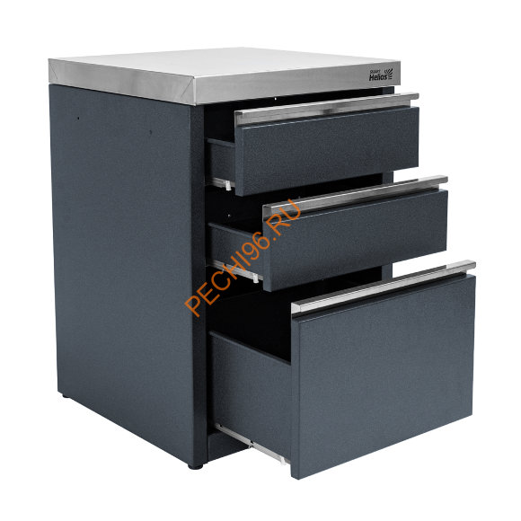 Модуль уличной кухни SMART-600 Стол с тремя ящиками (HS-KU03-SY600) Helios Модуль уличной кухни SMART-600 Стол с тремя ящиками (HS-KU03-SY600) Helios
