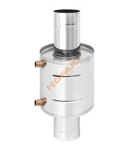 Теплообменник на трубе Везувий 6л, D115 (AISI 439)