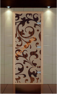 Дверь стеклянная ALDO NEW «Версаль» коробка бук с порогом