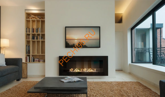 Биокамин Русский огонь Лофт 1200V встраиваемый