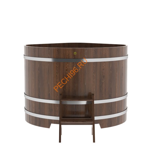 Купель для бани BentWood угловая из морёного дуба Премиум, 1,37х1,37 м