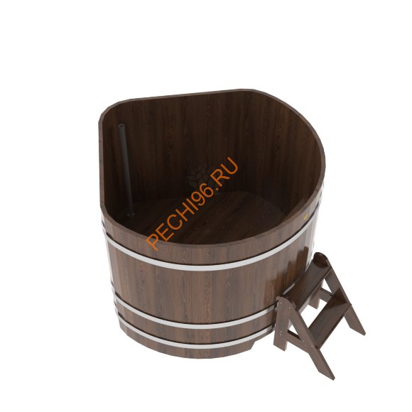Купель для бани BentWood угловая из морёного дуба Премиум, 1,37х1,37 м