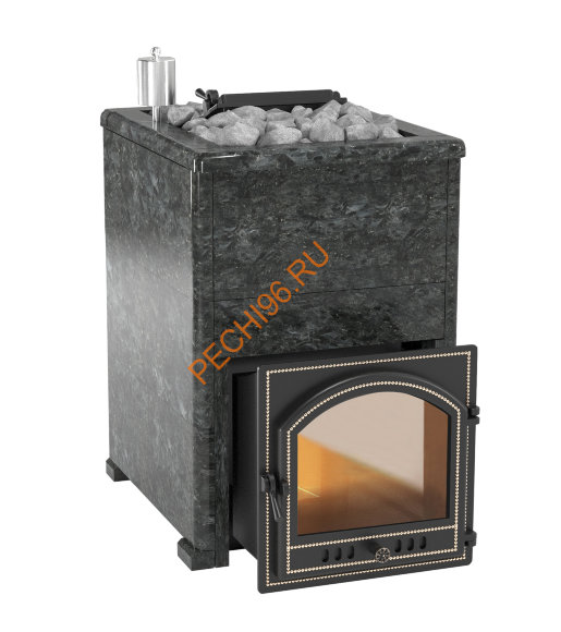 Печь банная Эверест INOX 20 (205) в облицовке Пироксенит 