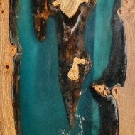 Дверь стеклянная DoorWood с фотопечатью «СЛЭБ-03»