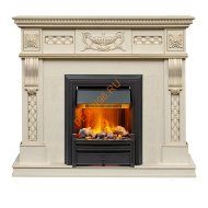 Электрокамин Dimplex Corsica с очагом Brookline Black слоновая кость