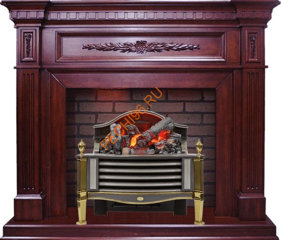 Электрокамин Dimplex Luxemburg с очагом Rothesay темная вишня