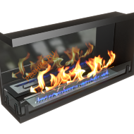 Биокамин ZeFire STANDART угловой 900 со стемалитом