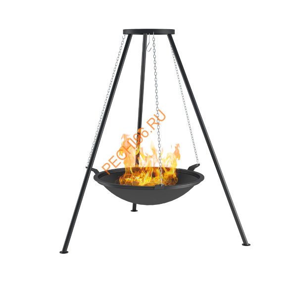 Чугунная Костровая чаша Везувий Fantastic D 700 Антик