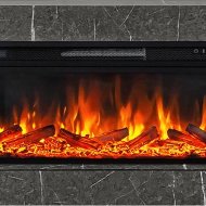 Электрокамин Royal Flame Line 42, SFT Stone Touch Серый мрамор, с очагом Vision 42 LOG LED