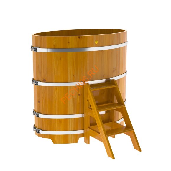 Купель для бани BentWood овальная из лиственницы Рустик, 0,80х1,42 м Купель для бани BentWood овальная из лиственницы Рустик, 0,80х1,42 м